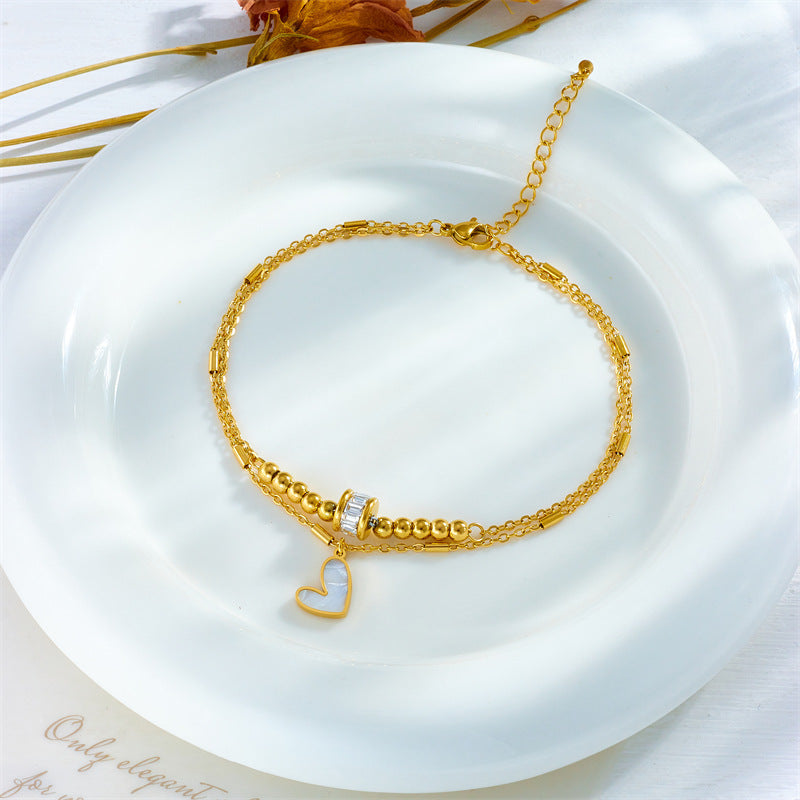 Boho Classic Love Heart Ankle Chain