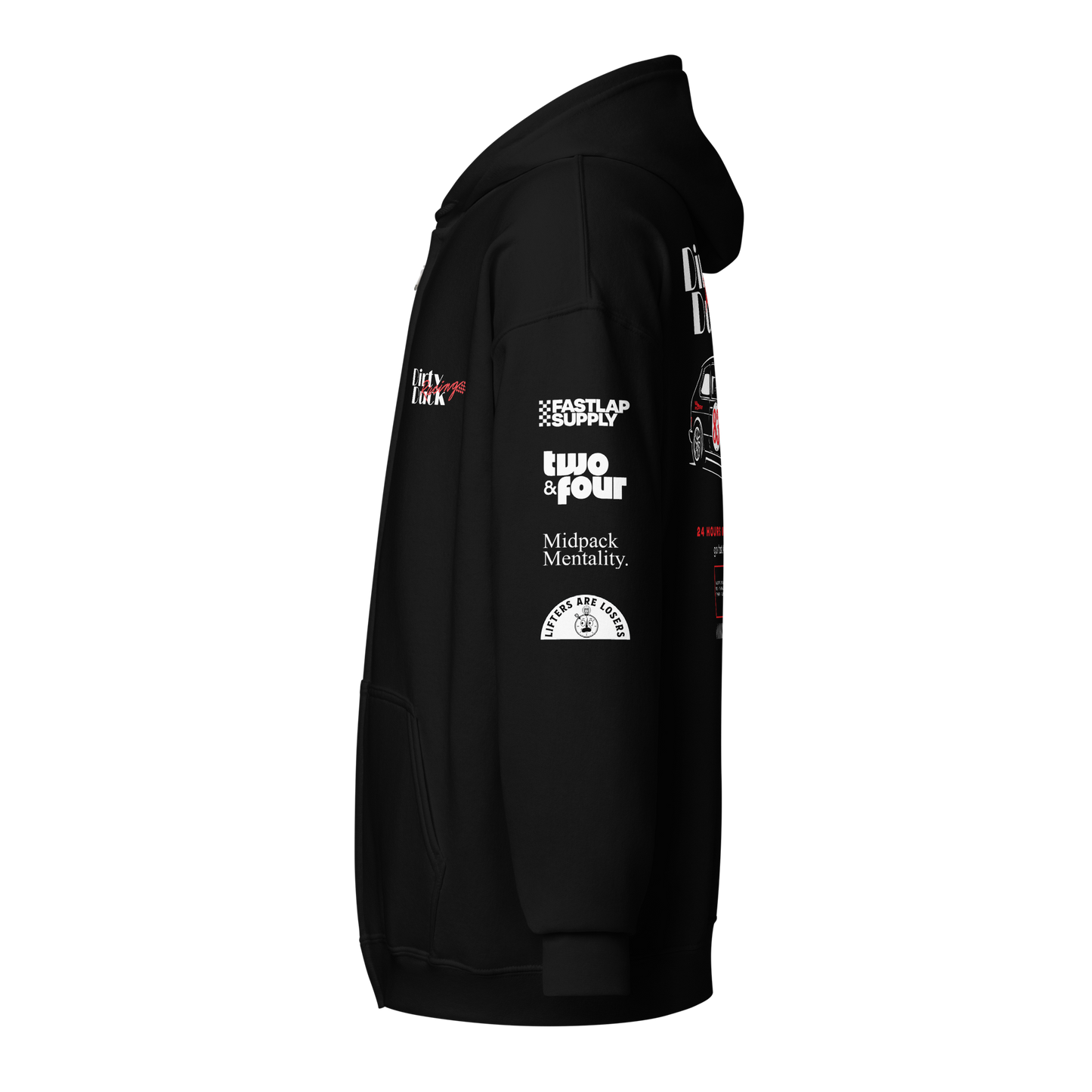 Dirty Duck Racing - Heavyweight Zip Hoodie