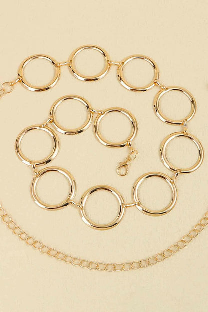 Circle Ring Chain Belt