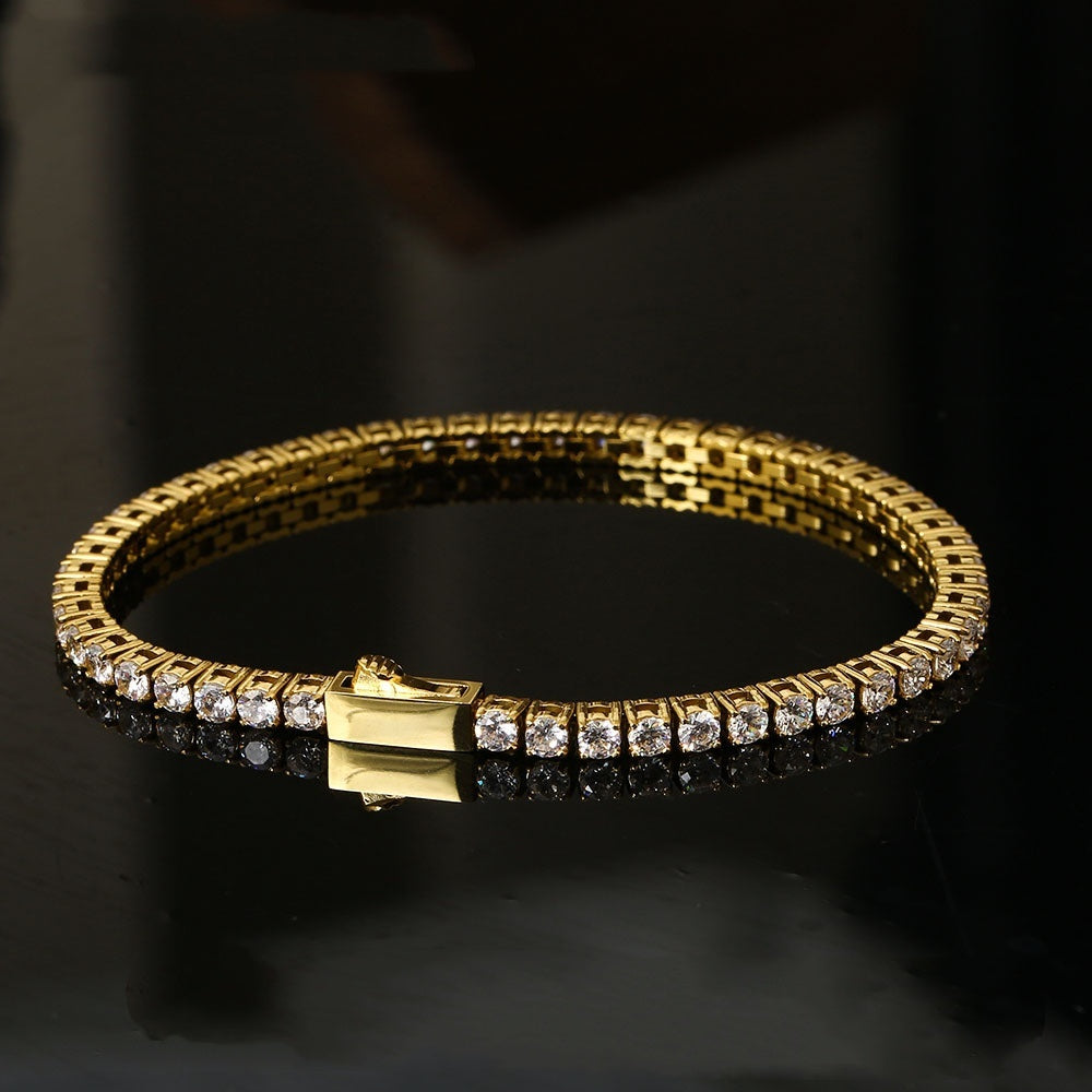 Zircon Tennis Bracelet for Women - Elegant Geometric Design