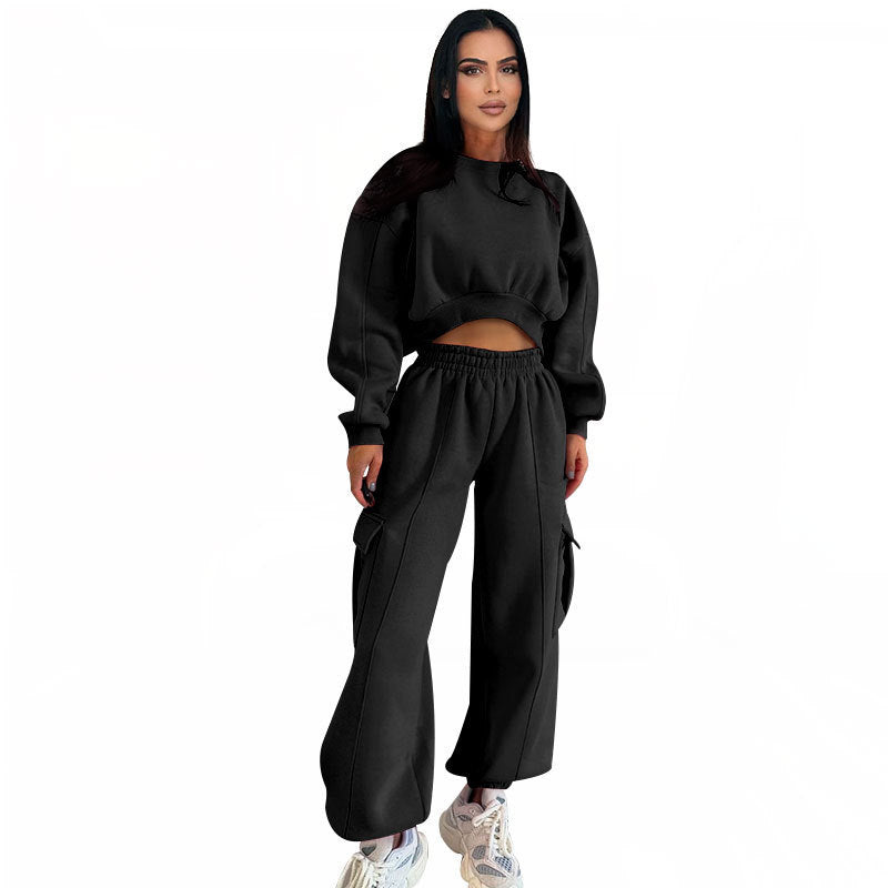Autumn Round Neck High Waist Sweater