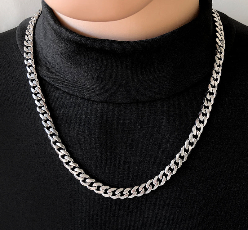 Men's Trendy High Street Jewelry Titanium Steel Necklace