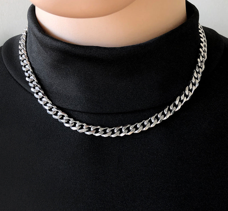 Men's Trendy High Street Jewelry Titanium Steel Necklace