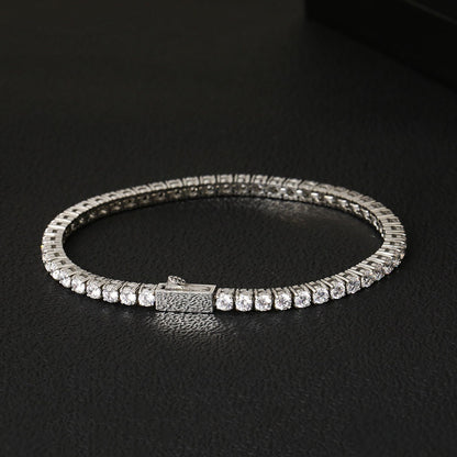 Zircon Tennis Bracelet for Women - Elegant Geometric Design