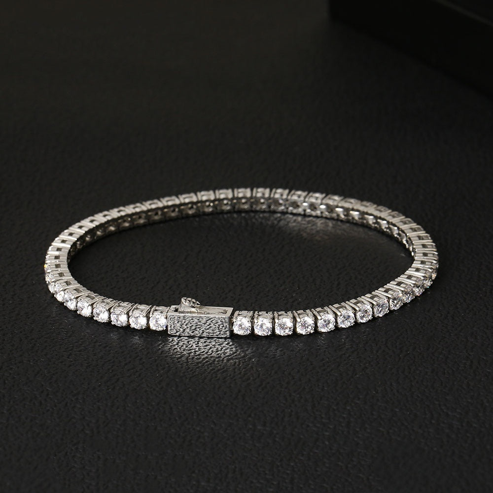 Zircon Tennis Bracelet for Women - Elegant Geometric Design