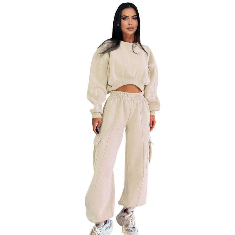 Autumn Round Neck High Waist Sweater