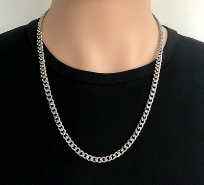 Men's Trendy High Street Jewelry Titanium Steel Necklace