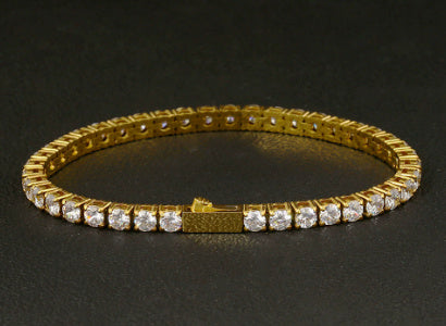 Zircon Tennis Bracelet for Women - Elegant Geometric Design