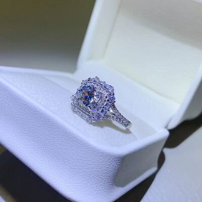 1 Carat Moissanite 925 Sterling Silver Wedding Ring