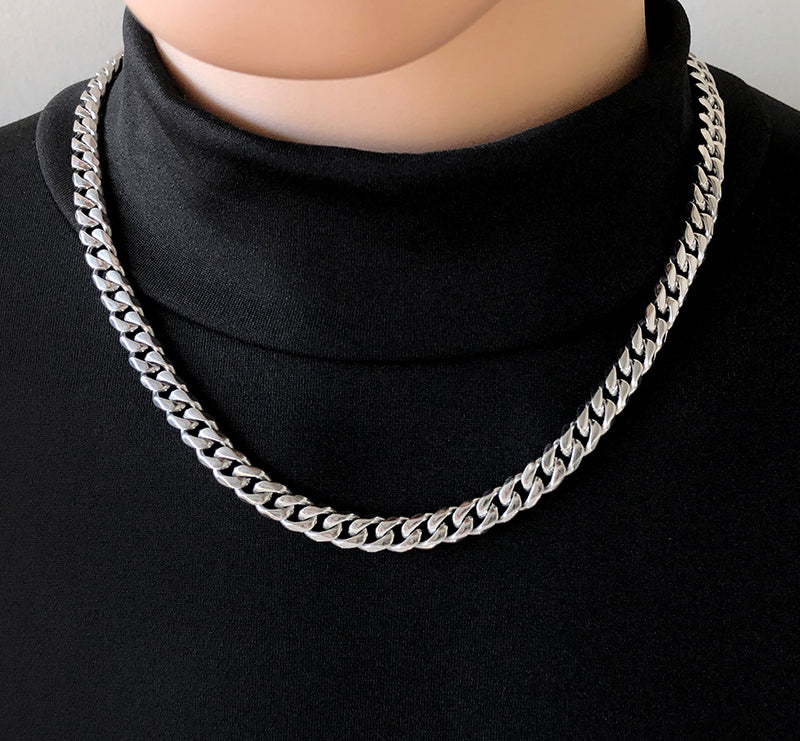 Men's Trendy High Street Jewelry Titanium Steel Necklace