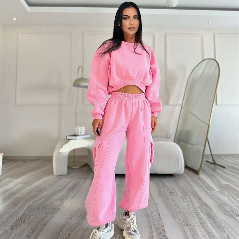 Autumn Round Neck High Waist Sweater