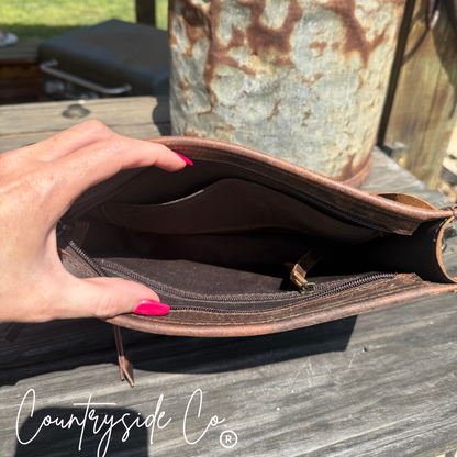 The Desert Duel Tooled Leather Purse by Countryside Co.