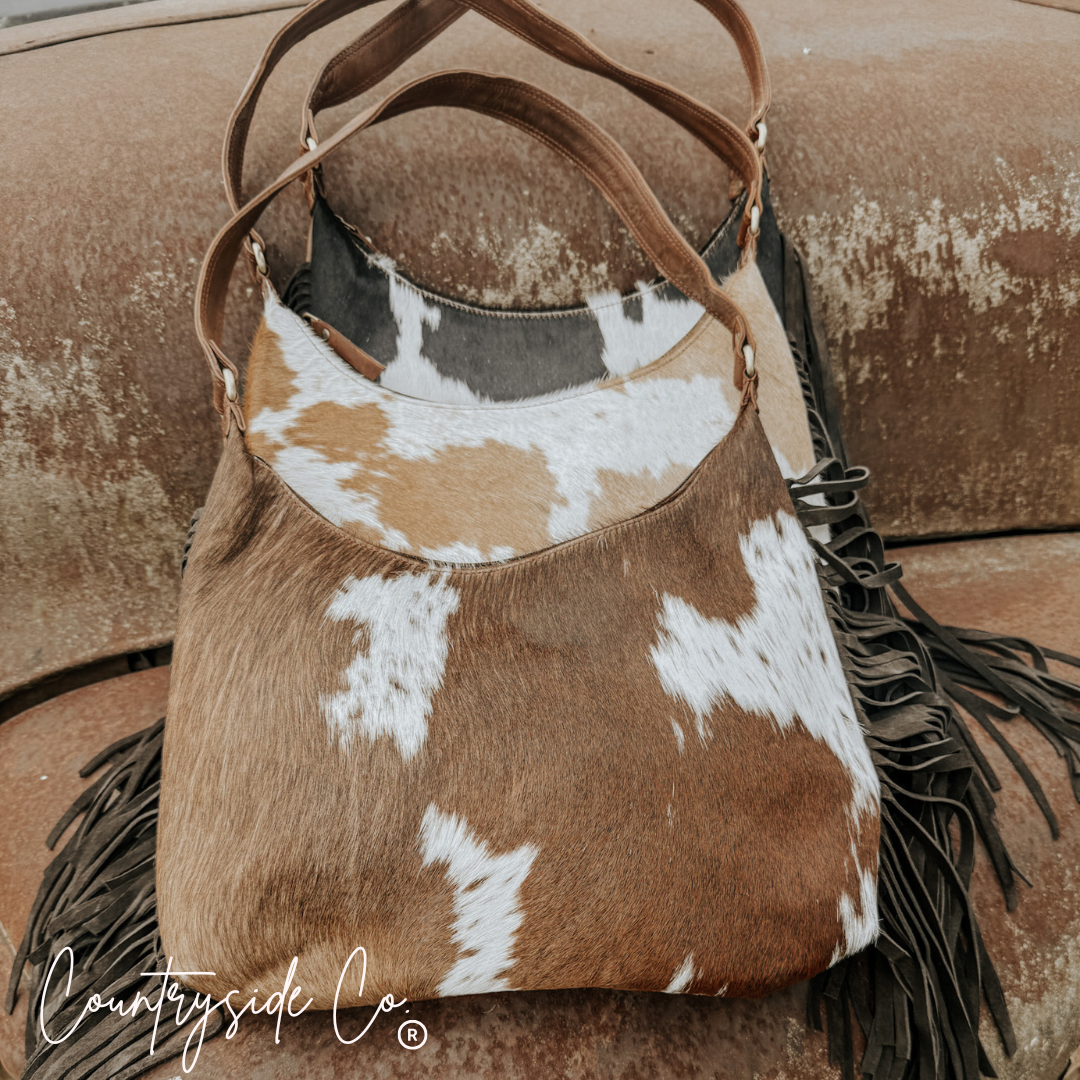 Victoria Cowhide Leather Handbag