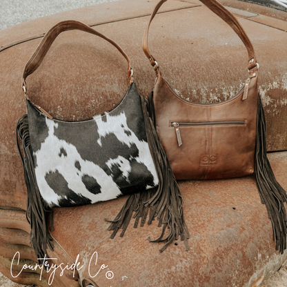 Victoria Cowhide Leather Handbag