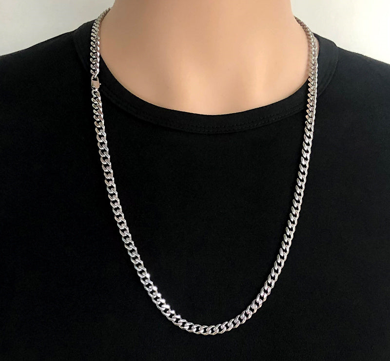 Men's Trendy High Street Jewelry Titanium Steel Necklace