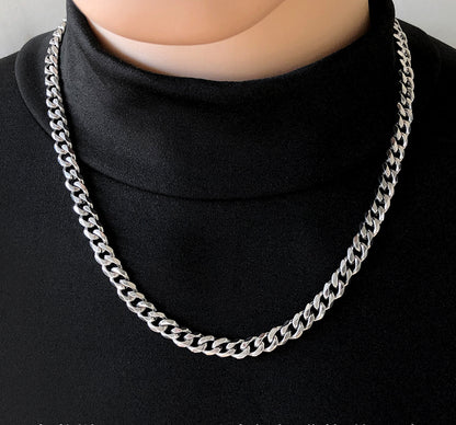 Men's Trendy High Street Jewelry Titanium Steel Necklace