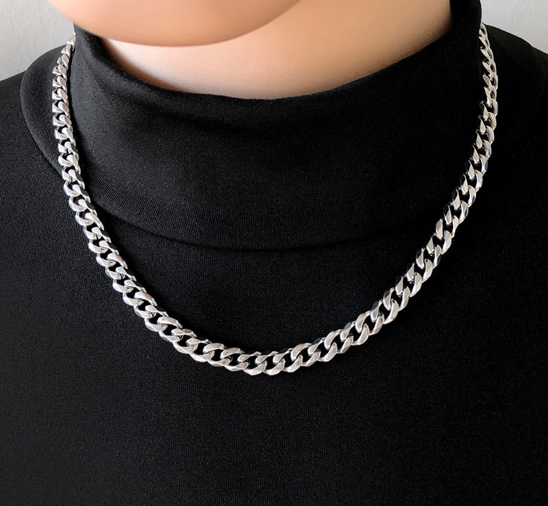 Men's Trendy High Street Jewelry Titanium Steel Necklace