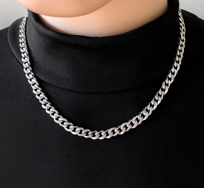 Men's Trendy High Street Jewelry Titanium Steel Necklace