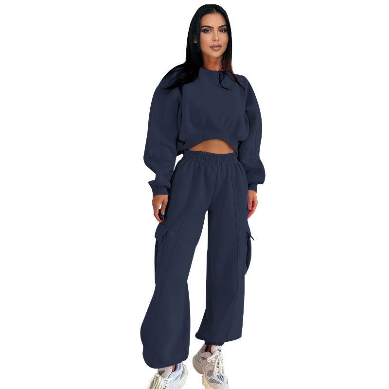 Autumn Round Neck High Waist Sweater