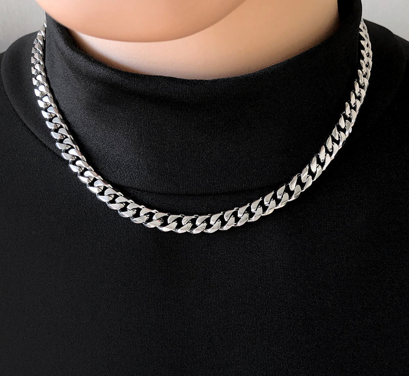 Men's Trendy High Street Jewelry Titanium Steel Necklace