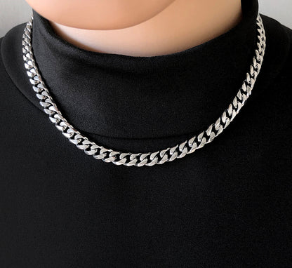 Men's Trendy High Street Jewelry Titanium Steel Necklace