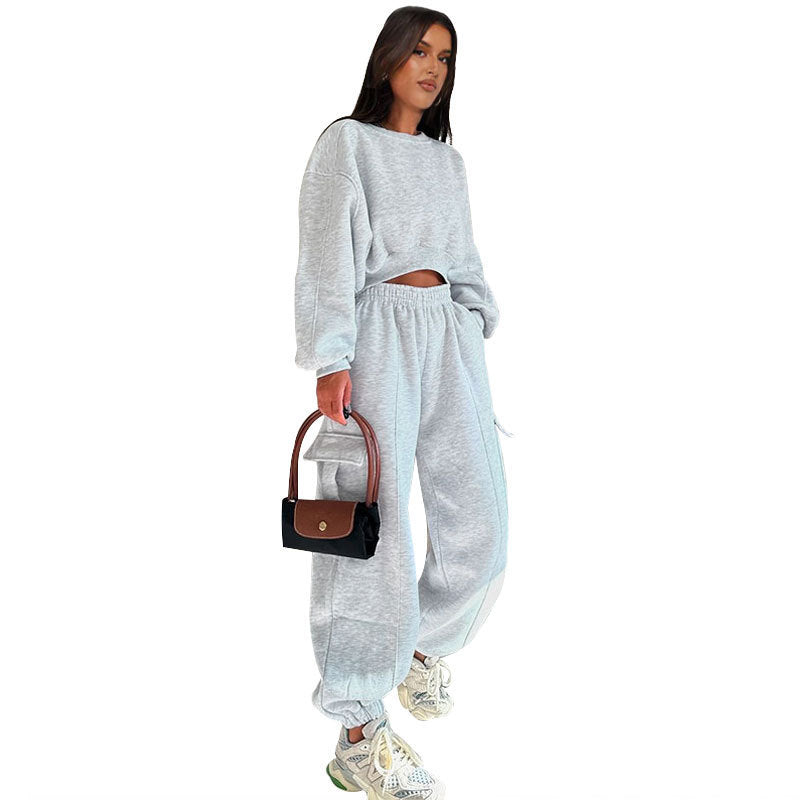 Autumn Round Neck High Waist Sweater