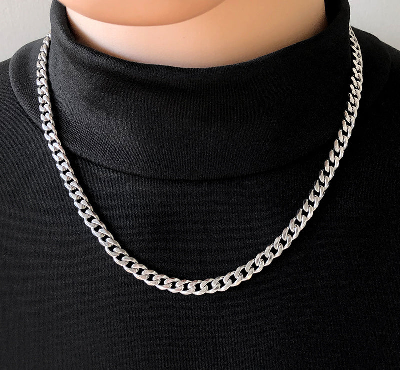 Men's Trendy High Street Jewelry Titanium Steel Necklace