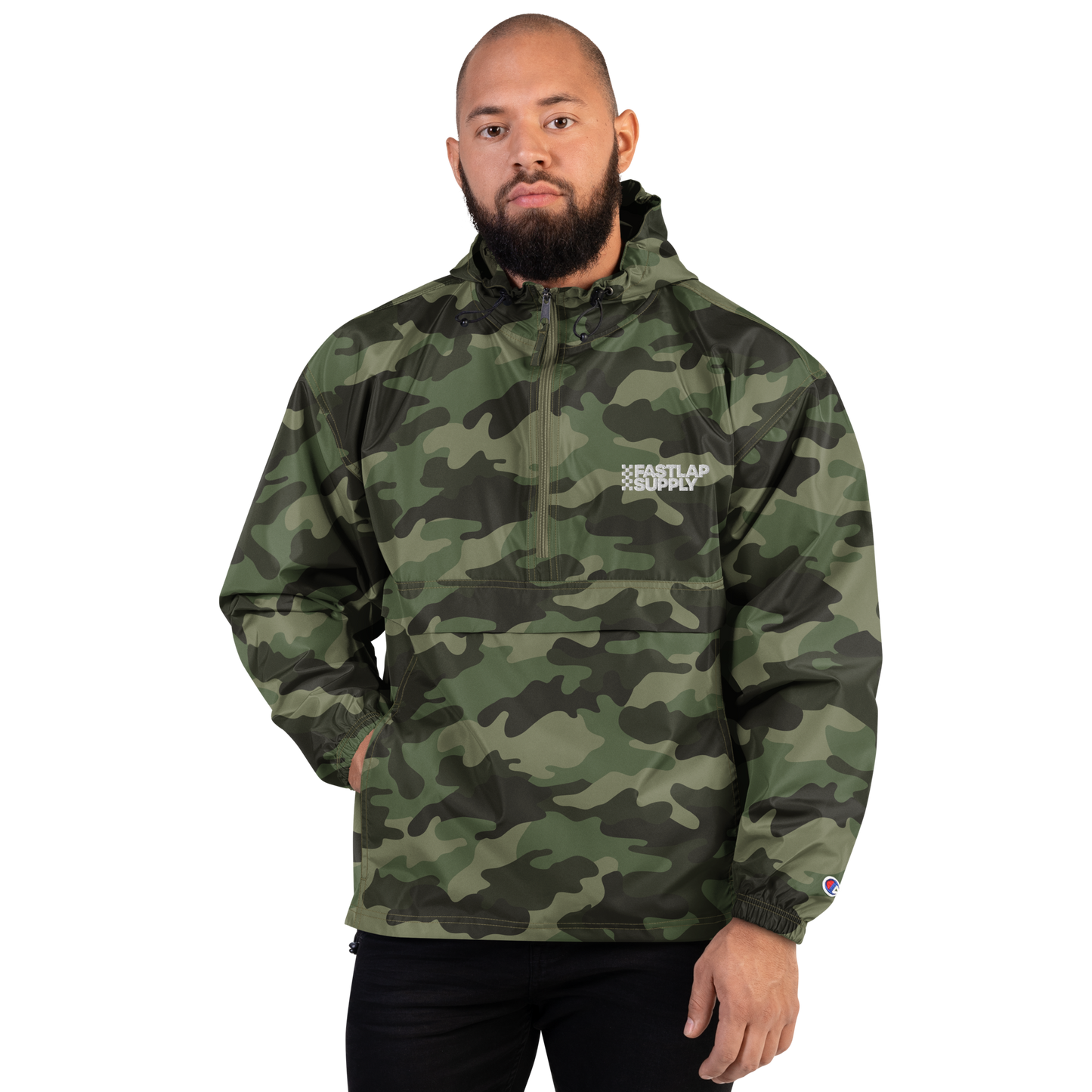 FastLap Supply - Embroidered Champion Packable Jacket